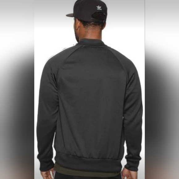 Adidas Superstar Track Jacket Triple Black_White Men's US SIZE SMALL New In Bag - Picture 3 of 10